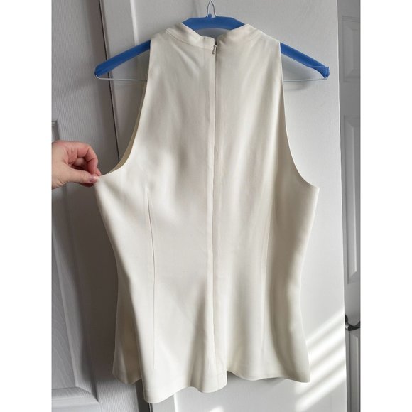 Cushnie and Ochs Ivory Crepe "Choker" top, size 8 (fits 6/8) ** AS IS ** - Picture 7 of 14